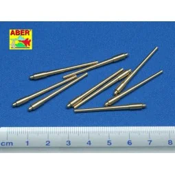 Set of 9 pcs 406 mm short barrels for North Carolina, 1/350 - Aber ... 2