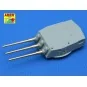 Set of 9 pcs 406 mm barrels Missouri, 1/350 - Aber Models RE-350 L04