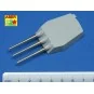 Set of 9 pcs 406 mm short barrels for North Carolina, 1/350 - Aber ...
