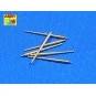 6 pcs 155 mm barrels for Yamato, 1/350 - Aber Models RE-350 L10