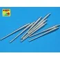 8 pcs 380 mm barrels for Bismarck, 1/350 - Aber Models RE-350 L11