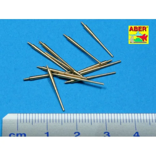 12 pcs 150 mm barrels for Bismarck, 1/350 - Aber Models RE-350 L12