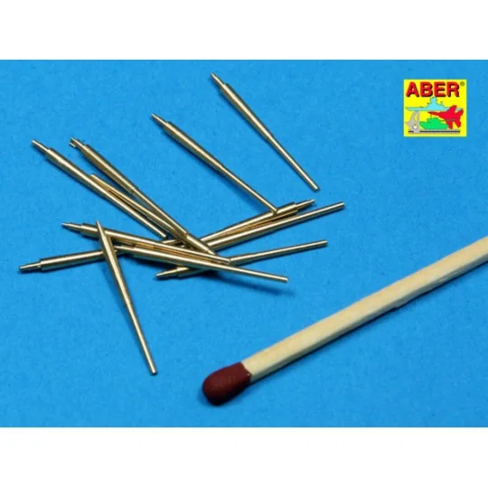 12 pcs 150 mm barrels for Bismarck, 1/350 - Aber Models RE-350 L12