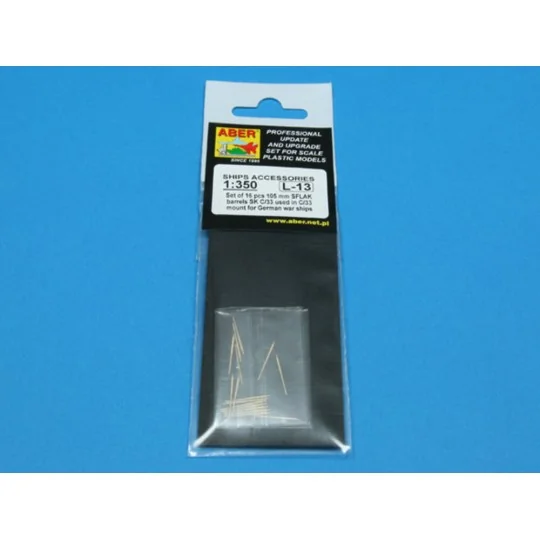 16 pcs 105 mm in C/33 mount for German, 1/350 - Aber Models RE-350 L13