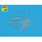 20 pcs 20 mm L/65 barrels MG C/30, 1/350 - Aber Models RE-350 L17