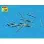 Set of 12 pcs 76, 2 mm barrels for USN, 1/350 - Aber Models RE-350 L20