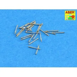 Set of 20 pcs 13 mm type 93 A/A barrels, 1/350 - Aber Models RE-350...