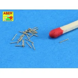 Set of 20 pcs 13 mm type 93 A/A barrels, 1/350 - Aber Models RE-350... 2