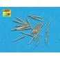 20 pcs 40 mm Bofors Mk.1 barrels, 1/350 - Aber Models RE-350 L21
