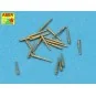 Set of 20 pcs 28 mm (1, 1in)barrels for US Navy, 1/350 - Aber Model...