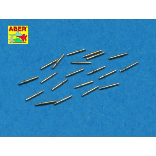 20 pcs 12, 7 mm Browning barrels, 1/350 - Aber Models RE-350 L26