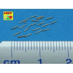 20 pcs 12, 7 mm Browning barrels, 1/350 - Aber Models RE-350 L26 2