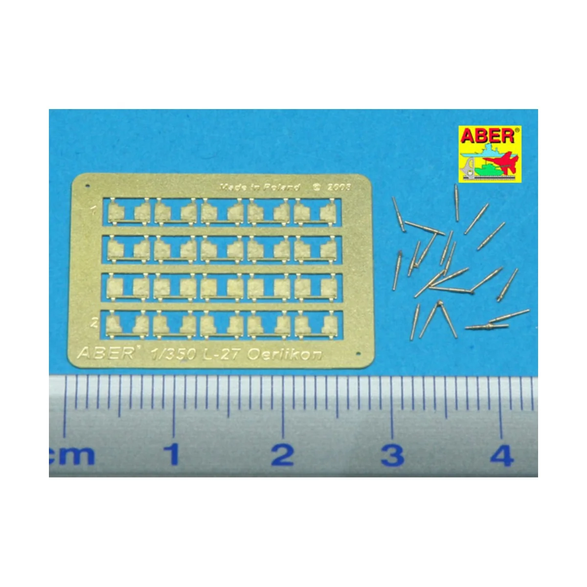 20 pcs 20 mm L/70 Oerlikon Mk.10 barrels, 1/350 - Aber Models RE-35...