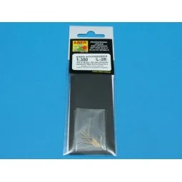 16 pcs 102 mm Q.F. Mk.XVI barrels, 1/350 - Aber Models RE-350 L28 2
