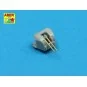 16 pcs 102 mm Q.F. Mk.XVI barrels, 1/350 - Aber Models RE-350 L28