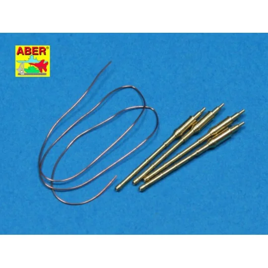 4 pcs 130mm barrels for AK-130, 1/350 - Aber Models RE-350 L29