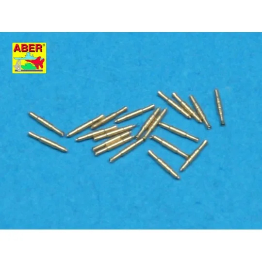 20 pcs 12, 7mm Vickers Mk.III MG barrels, 1/350 - Aber Models RE-35...
