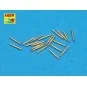 20 pcs 12, 7mm Vickers Mk.III MG barrels, 1/350 - Aber Models RE-35...