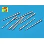 8 pcs 381mm - long barrels for Hood, Repulse, 1/350 - Aber Models R...