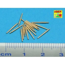 Set of 16 pcs 102 mm type BL Mk.IX barrels for Royal Navy, 1/350 - ... 2