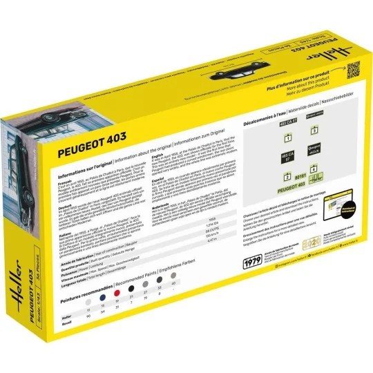 Peugeot 403, 1/43 - Heller 80161 Peugeot 403, 1/43 - Heller 80161