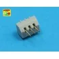 Set of 16 pcs 102 mm type BL Mk.IX barrels for Royal Navy, 1/350 - ...