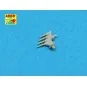 20 pcs 12, 7mm Vickers Mk.III MG barrels, 1/350 - Aber Models RE-35...