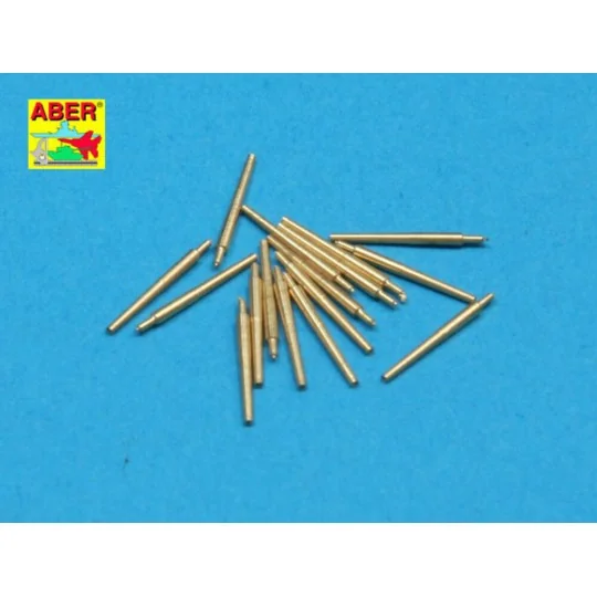 Set of 16 pcs 102 mm type BL Mk.IX barrels for Royal Navy, 1/350 - ...