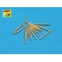 Set of 16 pcs 102 mm type BL Mk.IX barrels for Royal Navy, 1/350 - ...