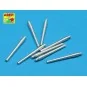 Set of 8 pcs 356 mm barrels for Kongo, 1/350 - Aber Models RE-350 L35