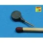 Set of 14 pcs 152 mm barrels for Kongo, 1/350 - Aber Models RE-350 L36