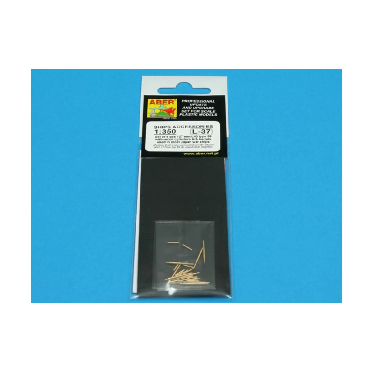 Set of 8 pcs 127 mm barrels with recoil for japan ships, 1/350 - Ab...