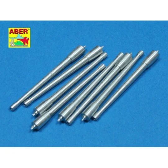 8 pcs 380mm long barrels for Richeulieu, 1/350 - Aber Models RE-350...