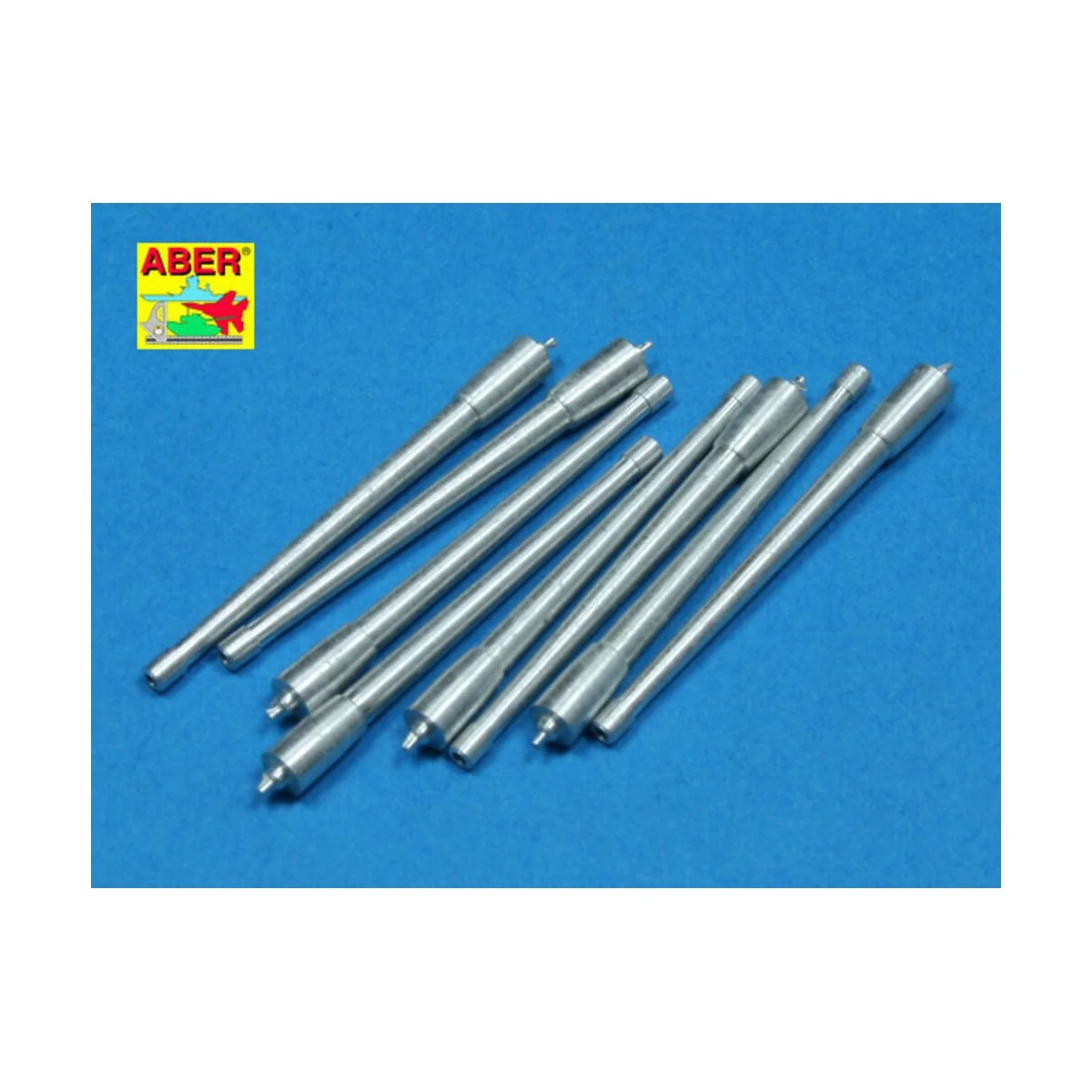 8 pcs 380mm long barrels for Richeulieu, 1/350 - Aber Models RE-350...