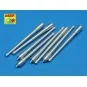 8 pcs 380mm long barrels for Richeulieu, 1/350 - Aber Models RE-350...