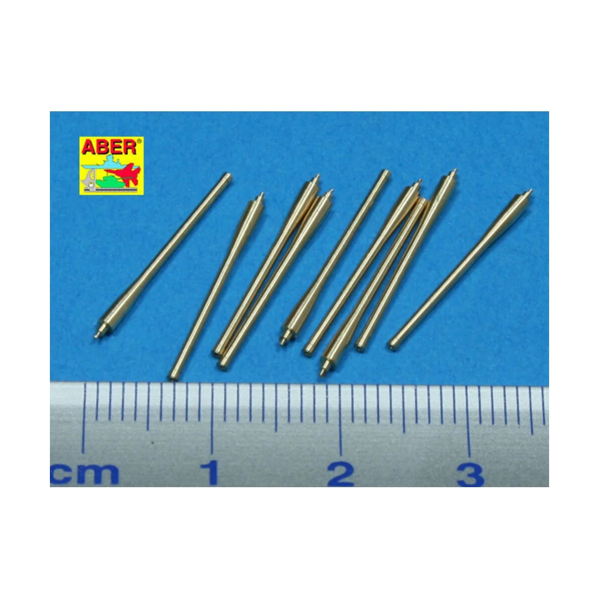 9 pcs 152 mm barrels for Richeulieu, 1/350 - Aber Models RE-350 L40