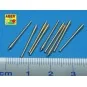 9 pcs 152 mm barrels for Richeulieu, 1/350 - Aber Models RE-350 L40