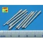 8 pcs 380mm long barrels for Richeulieu, 1/350 - Aber Models RE-350...