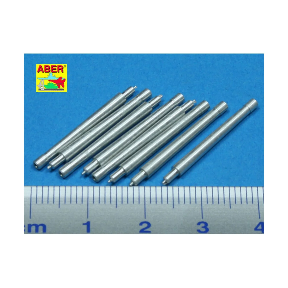 8 pcs 380mm short barrels for Richeulieu, 1/350 - Aber Models RE-35...