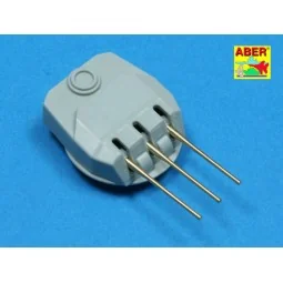 9 pcs 152 mm barrels for Richeulieu, 1/350 - Aber Models RE-350 L40 2