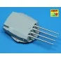 8 pcs 380mm long barrels for Richeulieu, 1/350 - Aber Models RE-350...