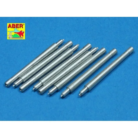 8 pcs 380mm short barrels for Richeulieu, 1/350 - Aber Models RE-35...