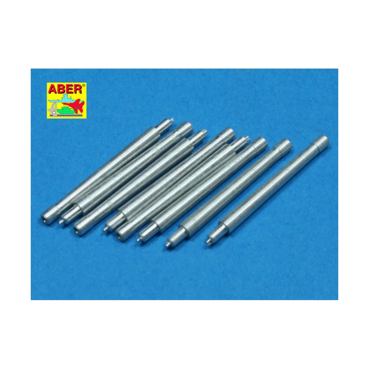 8 pcs 380mm short barrels for Richeulieu, 1/350 - Aber Models RE-35...