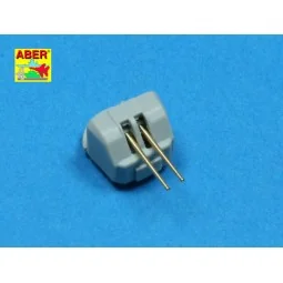 12 pcs 100mm barrels for French ships, 1/350 - Aber Models RE-350 L41 2