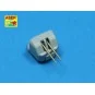 12 pcs 100mm barrels for French ships, 1/350 - Aber Models RE-350 L41