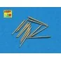 12 pcs 100mm barrels for French ships, 1/350 - Aber Models RE-350 L41