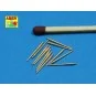 12 pcs 100mm barrels for French ships, 1/350 - Aber Models RE-350 L41