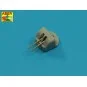 12 pcs 100mm barrels for French ships, 1/350 - Aber Models RE-350 L41