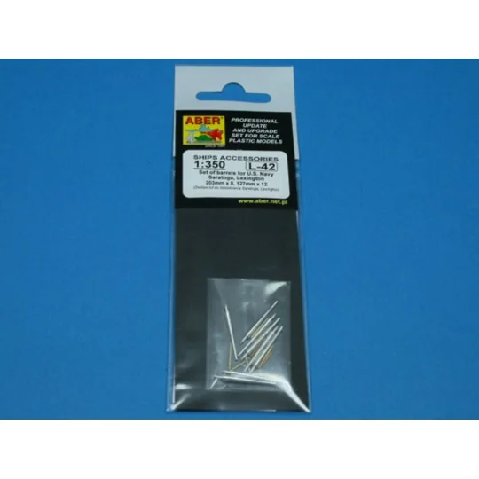 Barrels for Saratoga, 1/350 - Aber Models RE-350 L42