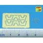 6 pcs 4 cm Flak 28 barrels with shields, 1/350 - Aber Models RE-350...